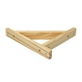 Hyper Tough 71/2 x 9Inch Natural Finish Wood Shelf Bracket, Model