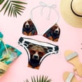 thumbnail image 6 of Vintage Bear Swimming Suit Bikini Set Bikinis, Detachable Sponge, Adjustable Strap, Two-Pack, Beach Pool Party Vacation Wear, 6 of 6