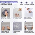 thumbnail image 5 of KINCMAX Carrito de ducha premium – Organizador de ducha autoadhesivo con 4 ganchos, estantes de ducha sin taladros para ducha interior, estante de ducha de acero inoxidable inoxidable para baño, acces, 5 of 5