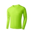 thumbnail image 5 of NMRSBDP Men's Athletic Shirt Crewneck Long Sleeve T-Shirts Active Gym Sports Tops Solid Color Basic Tees Moisture Wicking Lightweight Comfy Soft Shirt, 5 of 6
