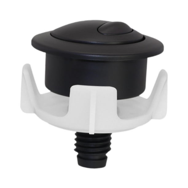 Botón de descarga del inodoro Botón del tanque del inodoro Fácil de instalar Piezas del tanque del inodoro multiusos Válvula del tanque para el hogar Negro
