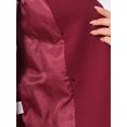 thumbnail image 5 of DARING DIVA 2Pcs Women's Long Sleeve Blazer Pencil Skirt Suit Set M Burgundy, 5 of 5