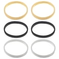 thumbnail image 1 of 6 ligas antideslizantes ajustables para mangas de camisa, de metal, elásticas, para hombres y mujeres, color negro, blanco y dorado, 1 of 7