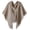 Brown, variant on 2025 Lightweight Fringe Triangle Shawl Wrap for Women Solid Color Scarf Cape for All Seasons Cover Up Accessory