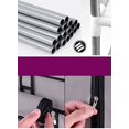 thumbnail image 4 of 9 Tier 9 Lattices Non Woven Fabric Shoe Rack,Free Standing Shoe Racks,Shoes Racks Organizer for Closet,Stackable Shoe Rack,with Side Pocket,for Doorway, Corridor, Balcony, Living Room (Grey), 4 of 4