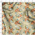 thumbnail image 4 of Soimoi Yellow Rayon Fabric Tomato & Freesia Floral Print Sewing Fabric Yard 42 Inch Wide, 4 of 5
