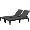 thumbnail image 6 of Homall 2 Pieces Patio Lounge Chair Outdoor Adjustable Chaise Lounge Chair, Black, 6 of 7
