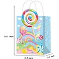 thumbnail image 4 of 20pcs Candyland Party Gift Treat Bags Lollipop Themed Party Goodie Bags with Handles Candyland Birthday Paper Gift Bag for Sweet Candy Party Baby Shower Supplies, 4 of 9