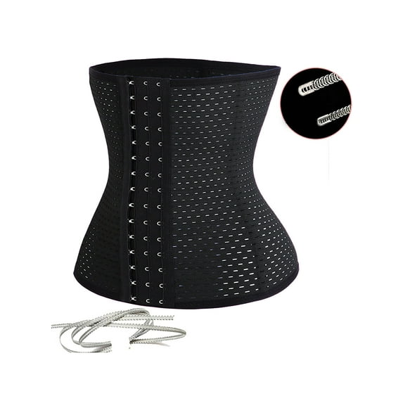 SHCKE Women Waist Trainer Corset Women Workout Trimmer Sweat Sports Girdle Belt Body Shaper