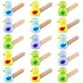 thumbnail image 6 of FRCOLOR 120 pcs  Wooden Bird Whistles Kids Whistle Toys Wooden Cartoon Whistles Educational Kids Toys (Random Color), 6 of 8