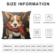 thumbnail image 5 of YINGXI AnyDesign Fall Pillow Covers Autumn Pumpkin Throw Pillow Case Decorative Cushion Cover for Harvest Farmhouse Thanksgiving Home Office Room Couch Sofa Decor 20x20in, 5 of 5