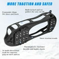 thumbnail image 5 of Ice Cleats Snow Traction Cleats Crampons for Walking on Snow and Ice 24 Studs Overshoe Rubber Anti Crampons -on Stretch Footwear, 5 of 7