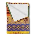 thumbnail image 2 of African Soft Flannel Fleece Throw Blanket, Abstract West Folk Art Forms Unique Lines Print, Cozy Plush for Indoor and Outdoor Use, 70" x 90", Multicolor, by Ambesonne, 2 of 5