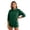 Dark Green, variant on Stralyhd Women's Casual Polo Neck Sweatshirt Long Sleeve Button Pullover Tops Fall Fashion Outfits Clothes with Pockets Gray XXL