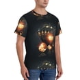 thumbnail image 2 of Vsdgher Creative Poker Print Men's Dry Fit Mesh Athletic Shirts Moisture Wicking Tennis T-Shirt Tops, 2 of 9