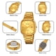 thumbnail image 4 of Reloj de Cuarzo Pequeño Dorado con Fecha, 4 of 5