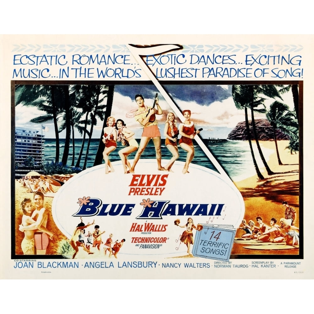 Blue Hawaii Movie Poster Masterprint (28 x 22)