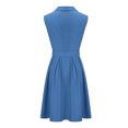 thumbnail image 2 of Gaecuw Wedding Guest Dresses for Women Plus V Neck Sleeveless Champagne Dresses Knee Length Midi Dresses Swing Party Dress Prom Dresses Flowy Graduation Dresses Solid Trendy Dresses Semi Formal Dress, 2 of 4