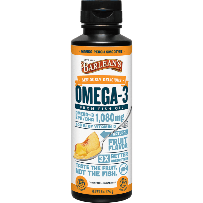 Barleans Organic Oils Barleans Omega Swirl Fish Oil, 8 oz