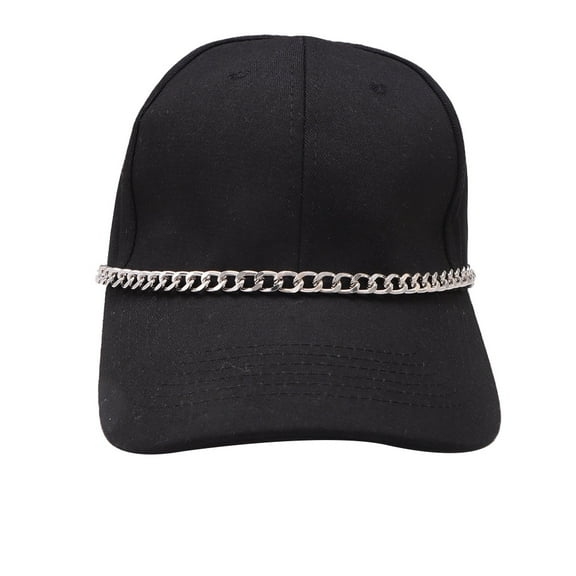 XmhyTop-A Hat Chains Accessories 2 Pcs 11-inch Vintage Chains for Baseball Caps, Stylish Hat Decoration,C07