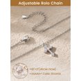 thumbnail image 5 of KeyStyle Cross Necklace for Women 18K White Gold Plated Dainty Cross Pendant Hypoallergenic Chain Christmas Jewelry Gift for Her, 5 of 9