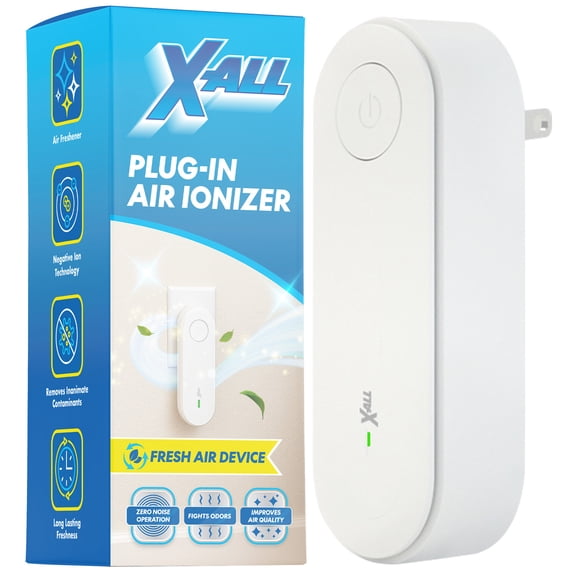 X-All Air Pure Wiz Mini Plug-In Air Freshener – Compact Odor Neutralizer for Bedroom, Home & Office – Helps Reduce Pet, Cooking, Trash Odors