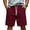 BW23_Deep Red, variant on Lumtrix 2026 Men's Baggy Sweat Shorts Casual Gym Workout Shorts with Pockets Summer Breathable Knee Length Shorts Dark Green M