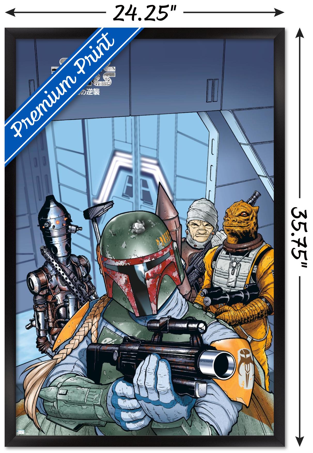 Star Wars: Manga Madness - Bounty Hunters Wall Poster, 22.375" x 34" Framed