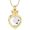 Golden-white, variant on Simulated Birthstones Cremation Jewelry for Ashes Crown Heart Memorial Urn Necklace Keepsake Pendant for Women Men Memorial Locket Keepsake Ash Jewelry