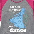 thumbnail image 3 of Disney Princess - Snow White Dance - Toddler And Youth Girls Raglan Graphic T-Shirt, 3 of 5
