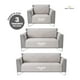 thumbnail image 2 of Protector de Sala 3 Pzas Reversible Pinsonic, Real Textil (Marfil - Gris, CH/M/G), 2 of 6
