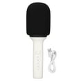 thumbnail image 1 of Micrófono de karaoke Bluetooth Sincero portátil inalámbrico con luz LED para PC Smartphone blanco, 1 of 10