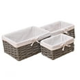 thumbnail image 1 of AMLESO 3 Pcs Woven Desktop Storage Baskets, Sundries Organizer, Cosmetic Box for Snacks A, 1 of 8