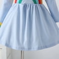 thumbnail image 2 of New Cartoon Rainbow Cotton Long-sleeved Dress, 2 of 10