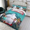 thumbnail image 3 of Baymax Big Hero Conjunto de sábanas temático, trío de piezas, cómodo y amigable con la piel, diseño único, regalo de decoración para el hogar para familiares, amigos y fans,135cm *200cm, 3 of 6