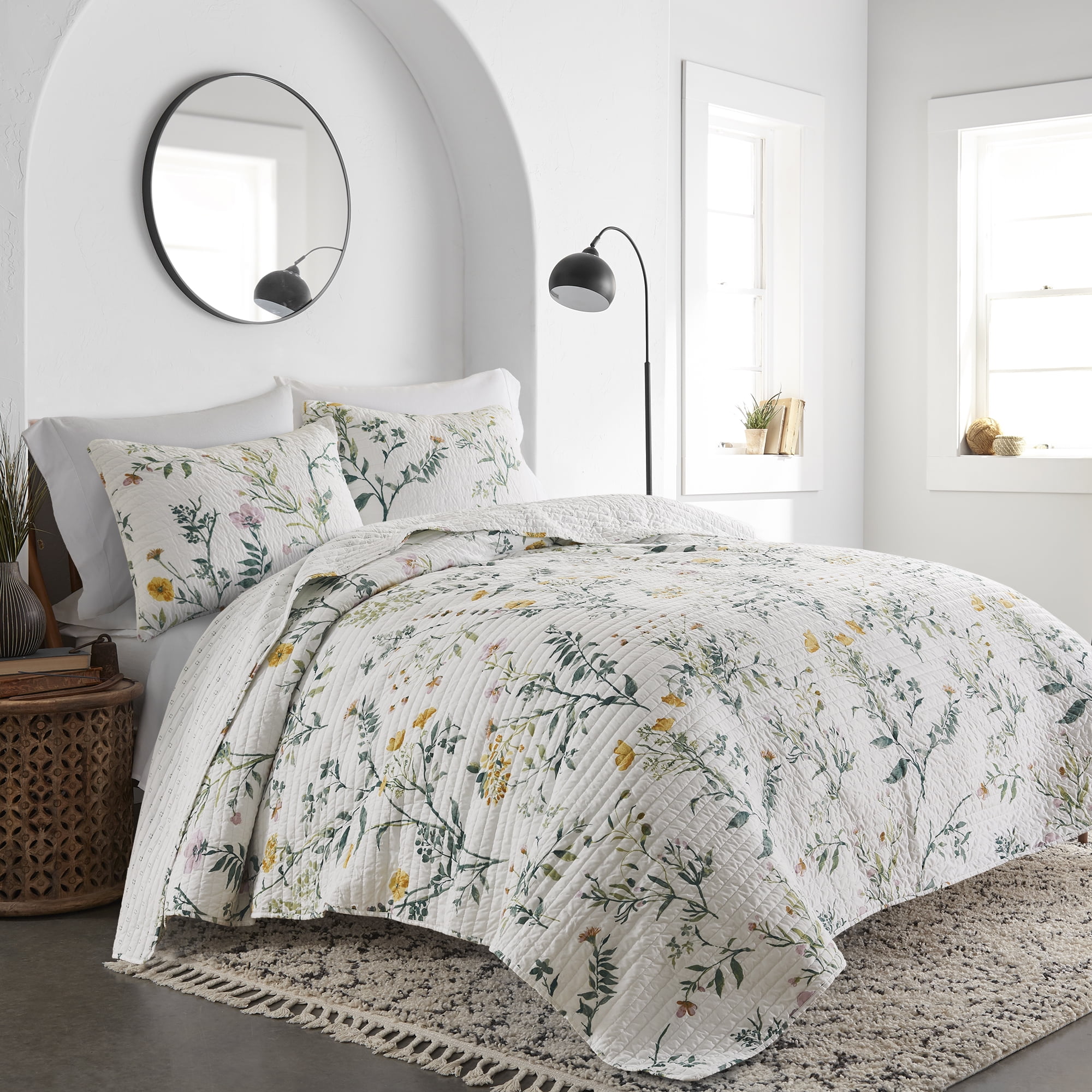 Levtex Home - Calai Bloom Quilt Set - Full/Queen Quilt (88x92in