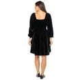 thumbnail image 4 of Celebrity Pink Women's Sweetheart Velvet Dress, Sizes XS-XXXL, 4 of 5