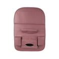 thumbnail image 2 of Leather Car Seat Storage Bag, Multifunctional Backseat Organizer with Foldable Tray, Mobile Phone Holder, Tissue and Bottle Storage, Travel and Family Car Use, 2 of 7
