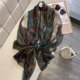 thumbnail image 3 of Nuevo chal de seda fino y grande para mujer, bufanda elegante con estampado floral, chal de pashmina para playa, bufanda, pañuelo, 2023, 3 of 5