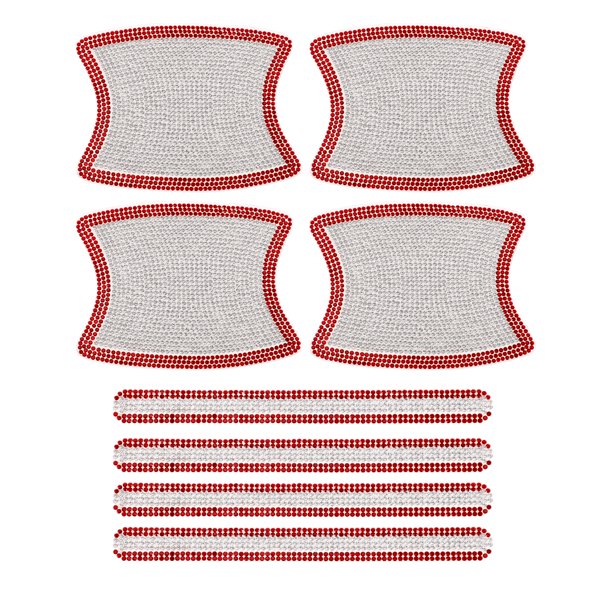 Protector de rasguños para manijas de puertas Unique Bargains Anti-rasguños 8x10cm Auto Unique Bargains Película protectora para manijas de puertas Blanca, Roja 1 juego