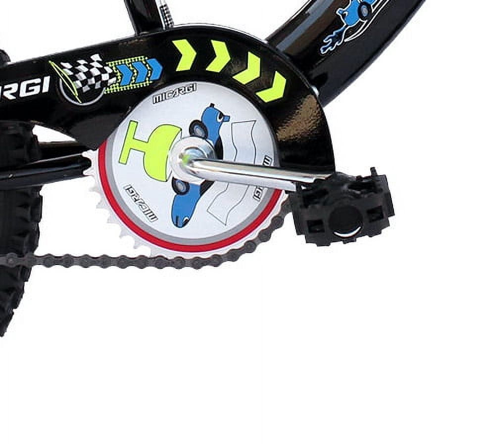 USToyOutlet 16" BMX S-Type Frame Bicycle Coaster Brake One Piece Crank Chrome Rims Black Tire Kid's Bike - Black