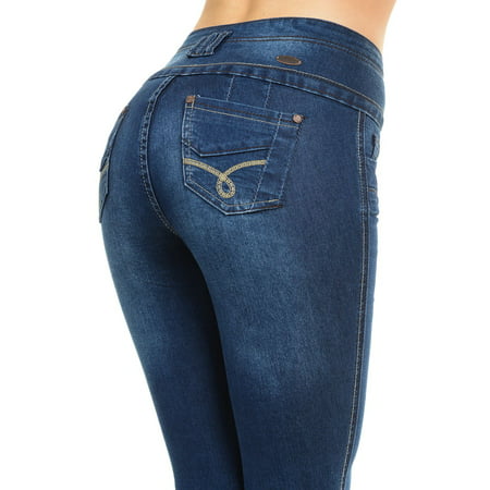 M.Michel - M.Michel Women's Jeans Colombian Design, Butt Lift, Levanta Pompa, Push Up, Skinny ...