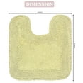 thumbnail image 3 of Home Weavers Radiant Bathroom Rug Toilet Rugs U Shaped Contour,Extra Thick Toilet Rug, Non-Slip Contour Mat for Bathroom, 100% Cotton Soft, Absorbent Water, Machine Washable, 20"x20" Contour, Green, 3 of 9