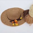 thumbnail image 2 of Animal Husbandry Cotton Straw Raffia Thread Hat Thread Crochet  Hat Sun Hat Thread Handmade Diy Material Hand-knitted Thread, 2 of 6