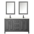 thumbnail image 6 of Wyndham Collection Wcv252560d-Vca-Med Daria 60" Free Standing Double Basin Vanity Set -, 6 of 7