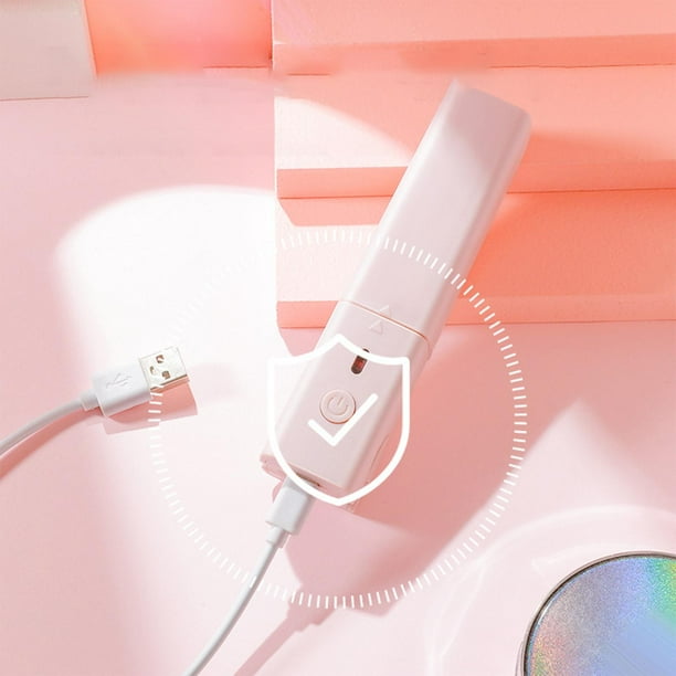 Cerámica Calentamiento USB Alisado de cabello Rosa shamjiam Rizador de alisadores de pelo
