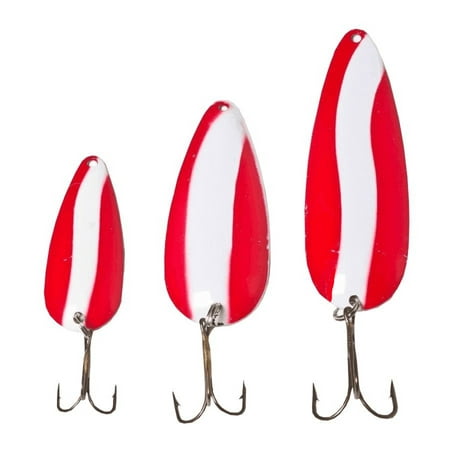 3 Pack Red/White Large Devil Bait Fishing Lures 