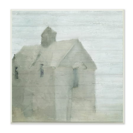 Farm Shop Plans - The Stupell Home Decor Collection Misty Morning Farmhouse Painting Wall Plaque Art, 12 x 0.5 x 12