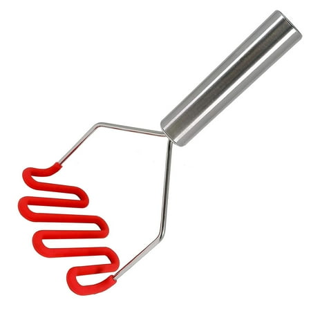 

Reduced！Amusingtao With Silicone Coating Ricer Potato Masher Vegetables Gadget Stainless Steel