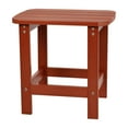 thumbnail image 2 of Flash Furniture Charlestown All-Weather Poly Resin Wood Adirondack Side Table in Red, 2 of 9